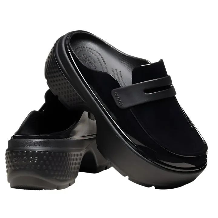 CROCS STOMP SHINY LOAFERS