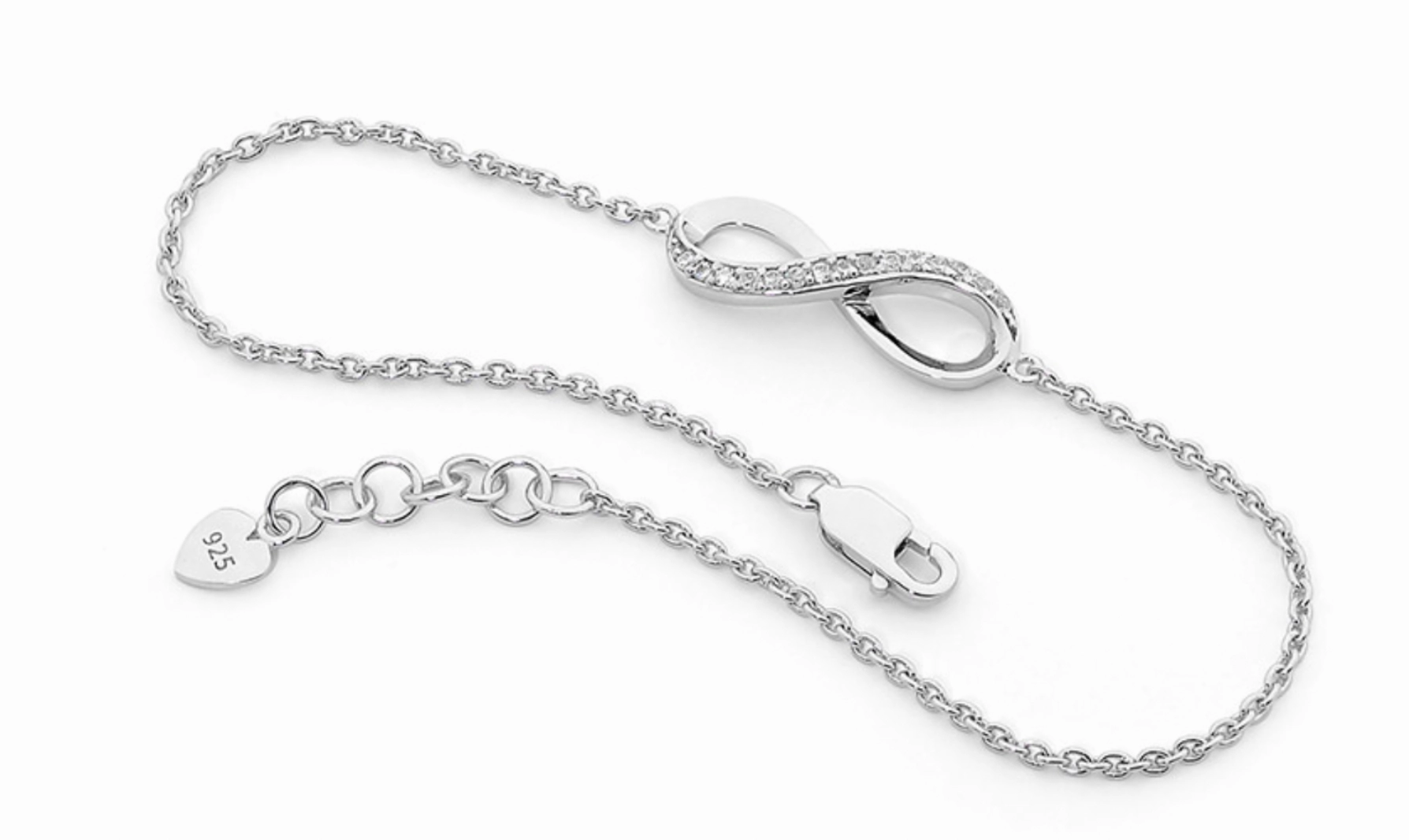 CZ Infinity Bracelet - 3 colours