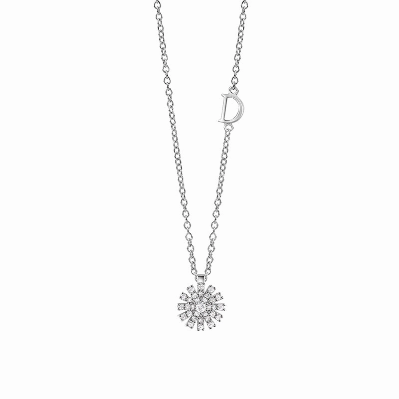Damiani Margherita 18ct White Gold 0.16ct Diamond Necklace