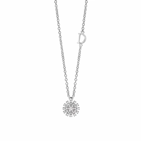Damiani Margherita 18ct White Gold 0.16ct Diamond Necklace