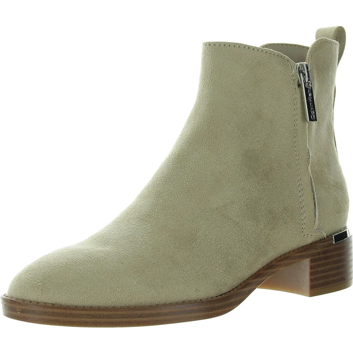 Deniece 3 Womens Zipper Almond Toe Ankle Boots
