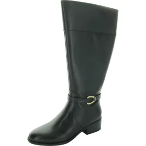 DENNIE3WC Womens Wide Calf Manmade Mid-Calf Boots