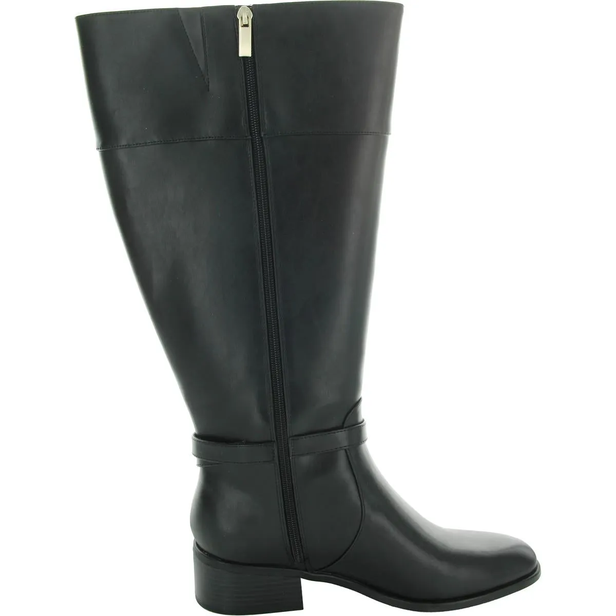 DENNIE3WC Womens Wide Calf Manmade Mid-Calf Boots