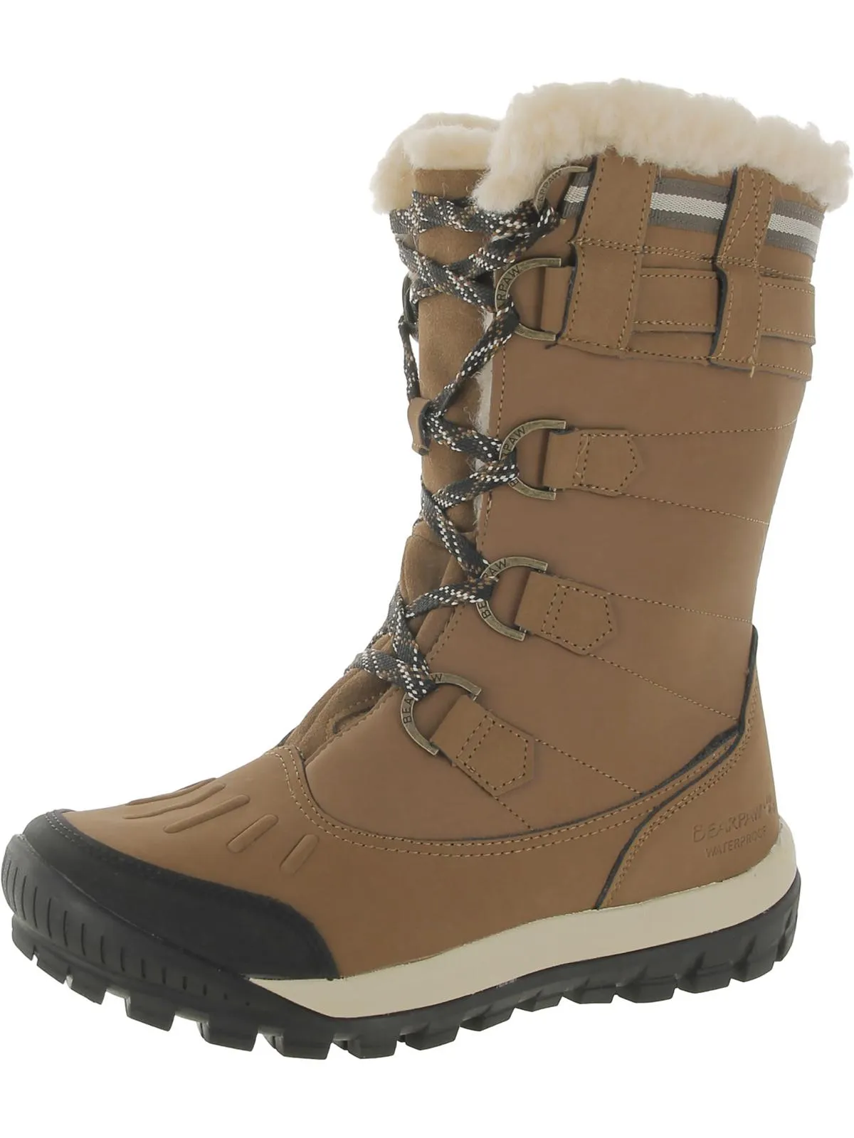 Desdemona Womens Leather Waterproof Snow Boots