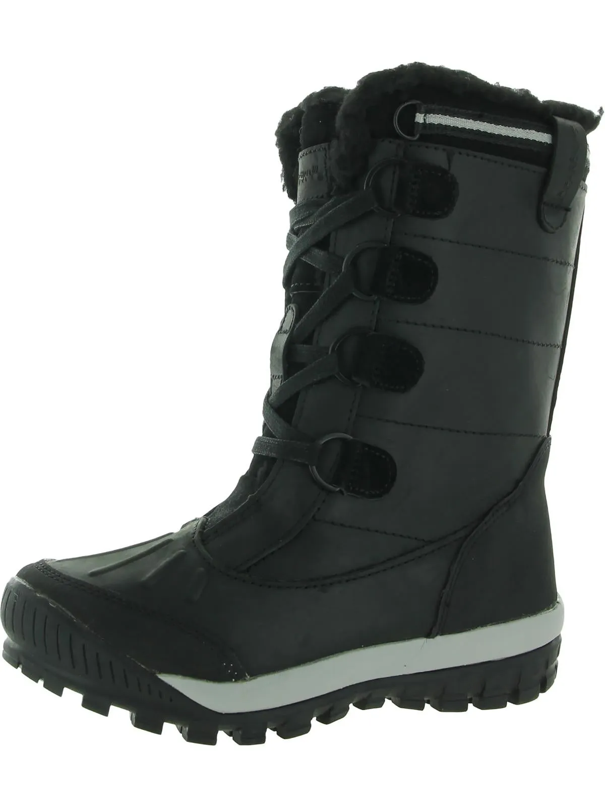 Desdemona Womens Leather Waterproof Snow Boots