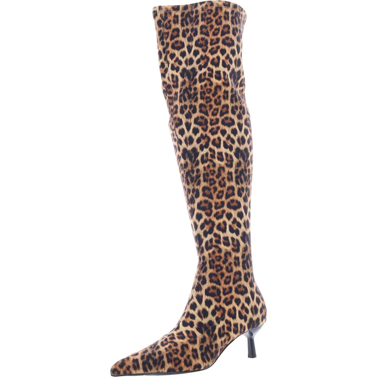 Deserai Womens Kitten Over-The-Knee Boots
