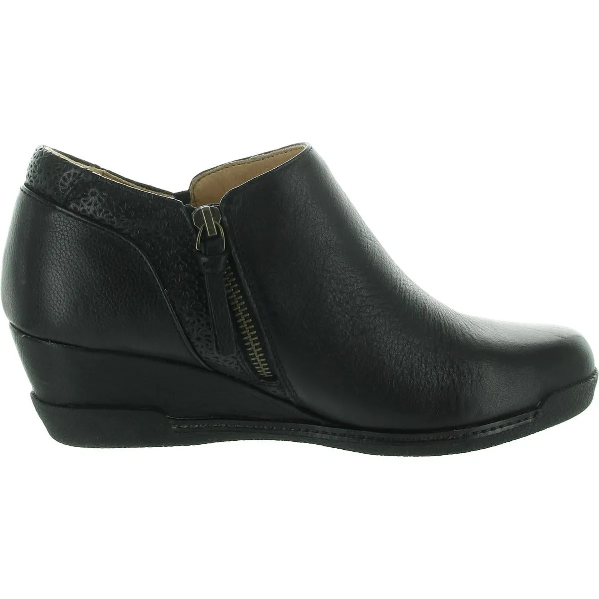 Devina Womens Zipper Leather Booties