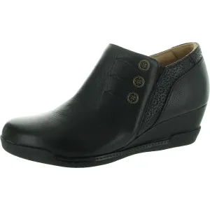 Devina Womens Zipper Leather Booties