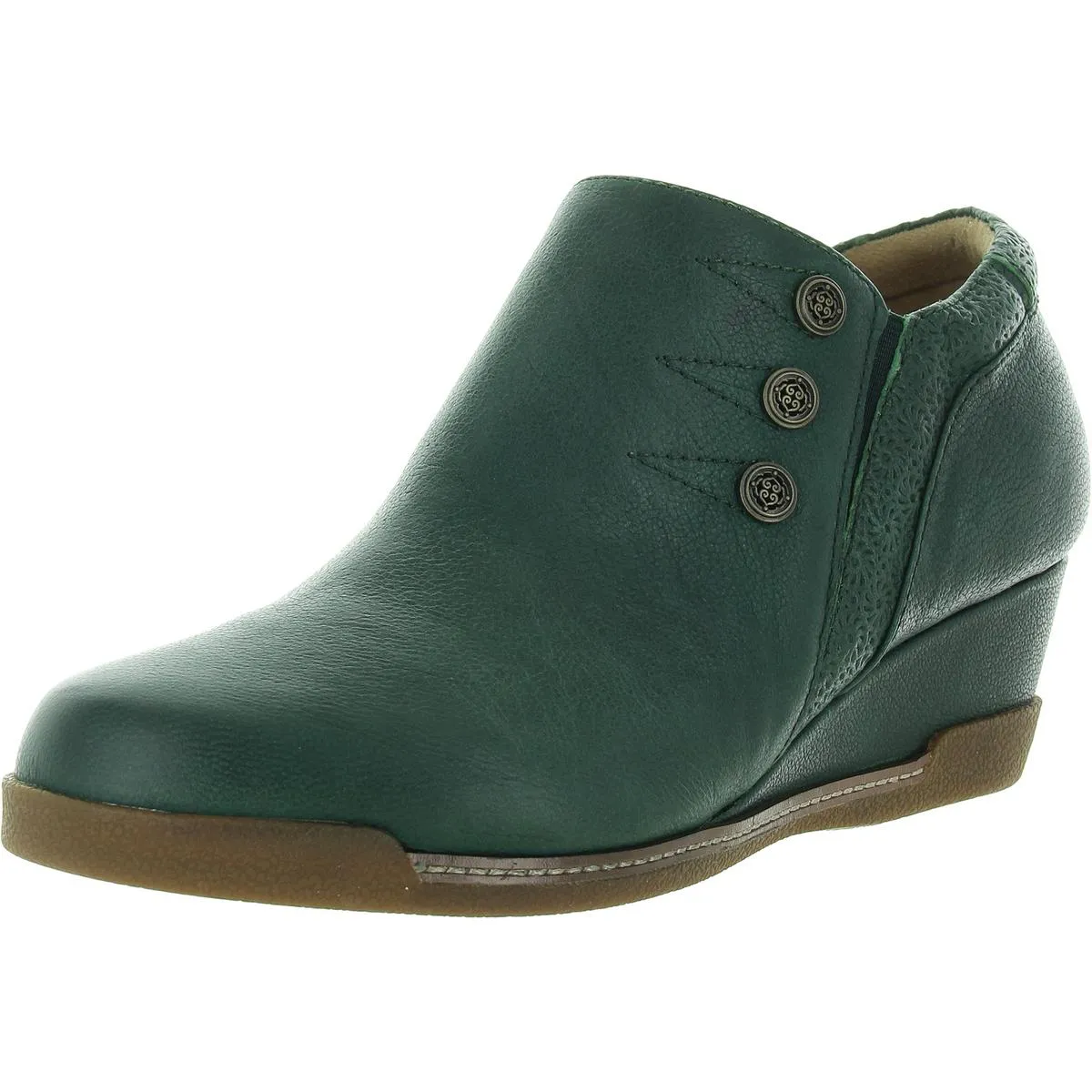 Devina Womens Zipper Leather Booties