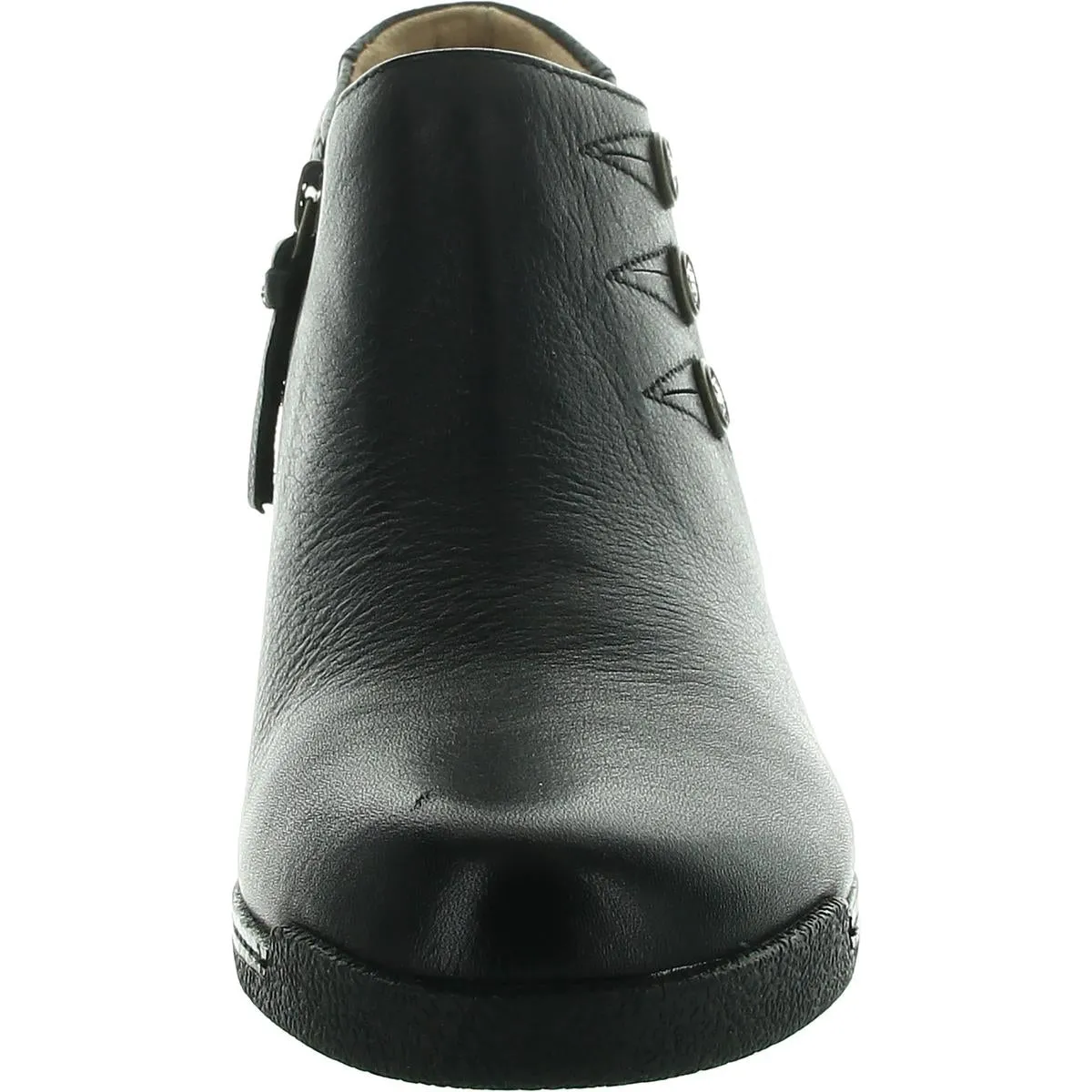 Devina Womens Zipper Leather Booties