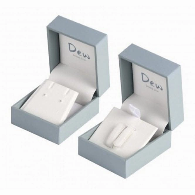 Dew Silver Silver Swirl With Cubic Zirconia Stud Earrings 3312CZ027
