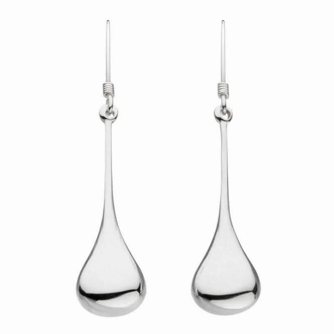 Dew Sterling Silver Bulbous Long Tear Drops 6536HP020