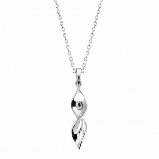 Dew Sterling Silver Double Twisted Pendant 9080HP027