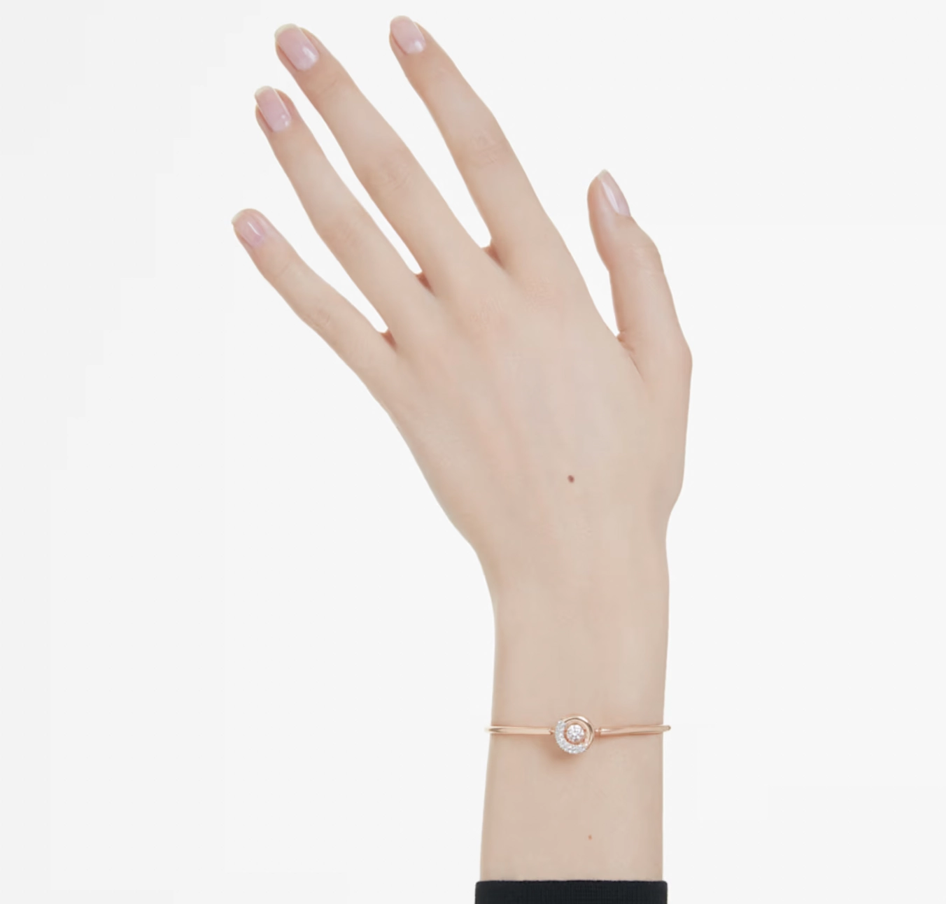 Dextera Round Cut White, Rosegold Tone Bracelet