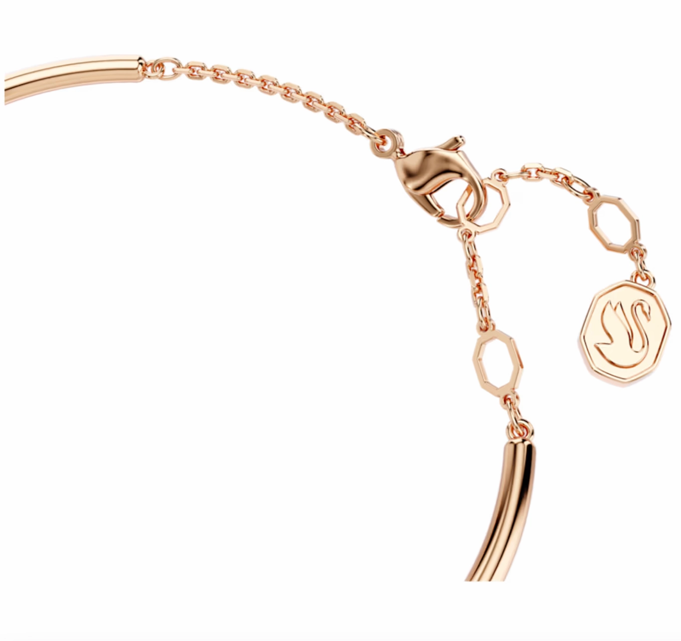 Dextera Round Cut White, Rosegold Tone Bracelet