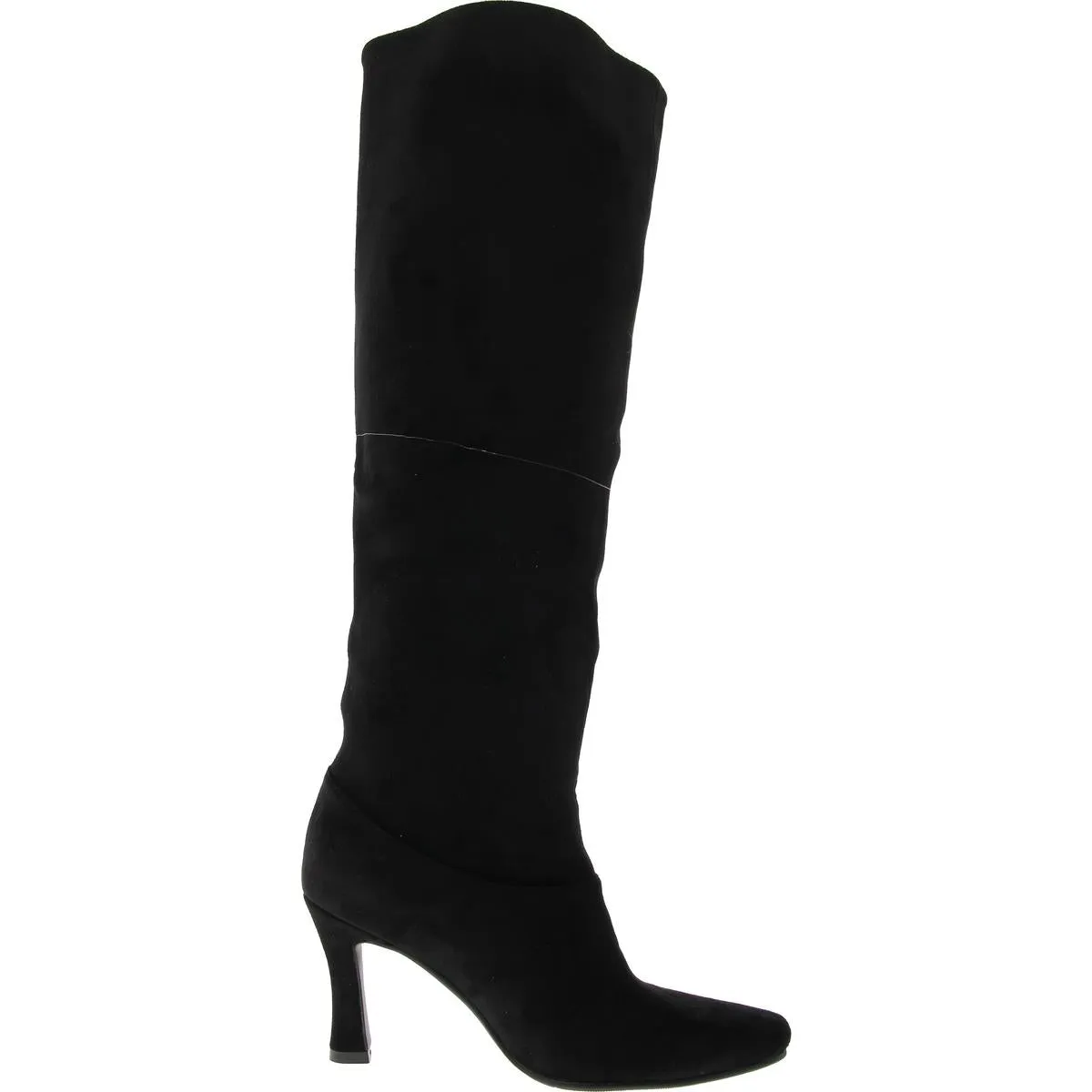 DONATELLA Womens Laceless Manmade Knee-High Boots