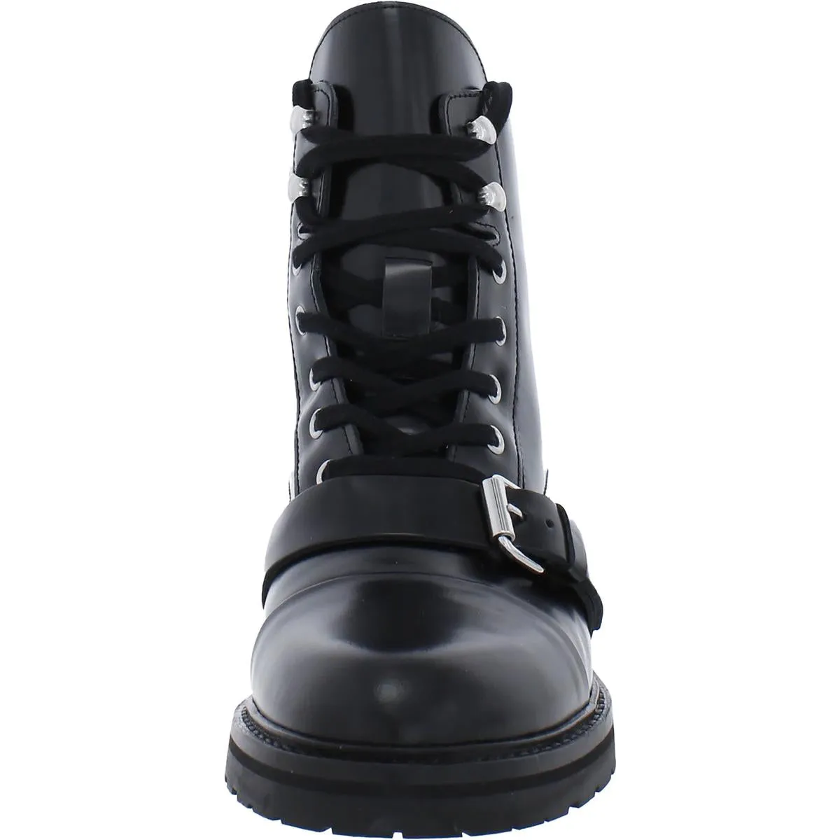 Donita  Womens Zipper Pull On Combat & Lace-up Boots