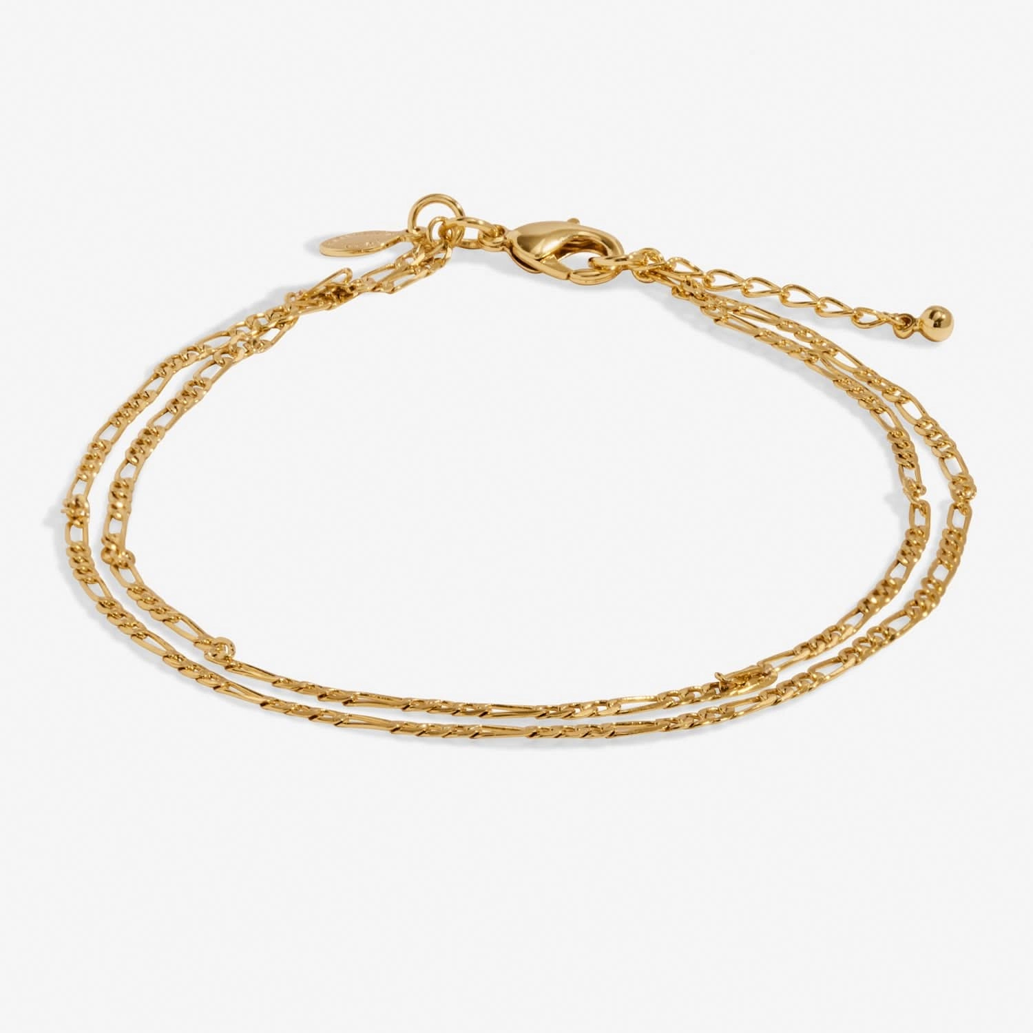 Double Figaro Gold Plated Anklet 8533