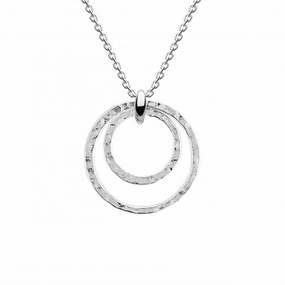 Double Hammered Circle Pendant 96911HP