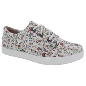 Drew Ruby White Floral Canvas Sneaker (Women's)