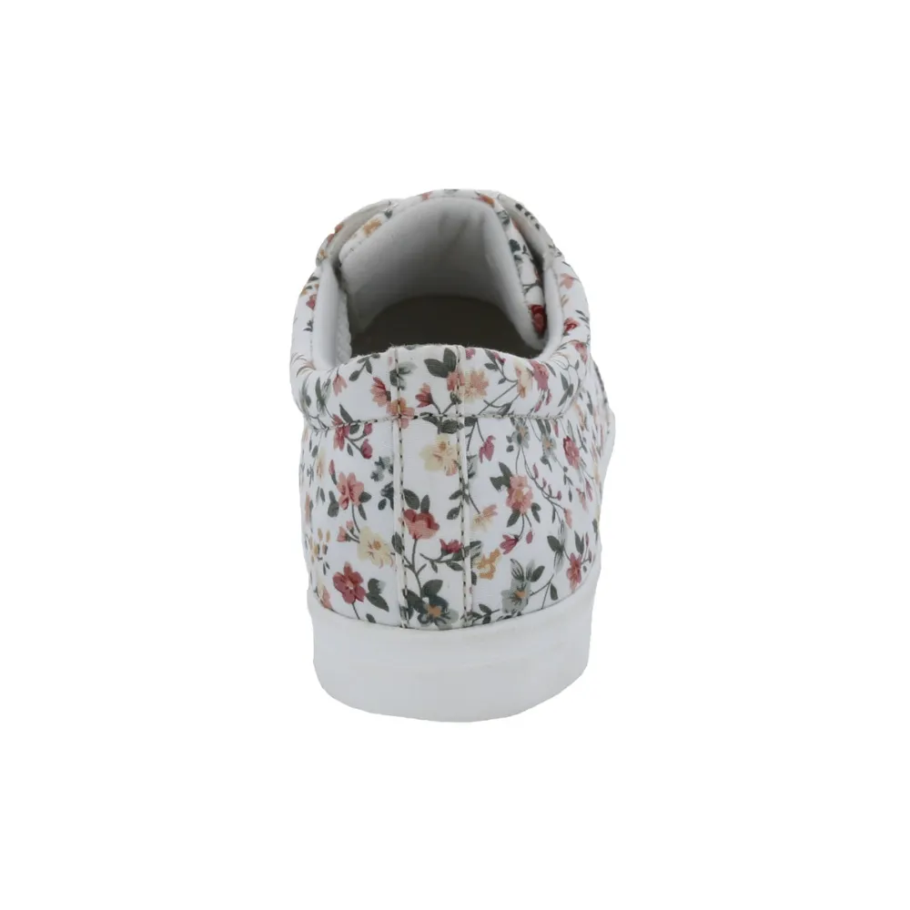 Drew Ruby White Floral Canvas Sneaker (Women's)
