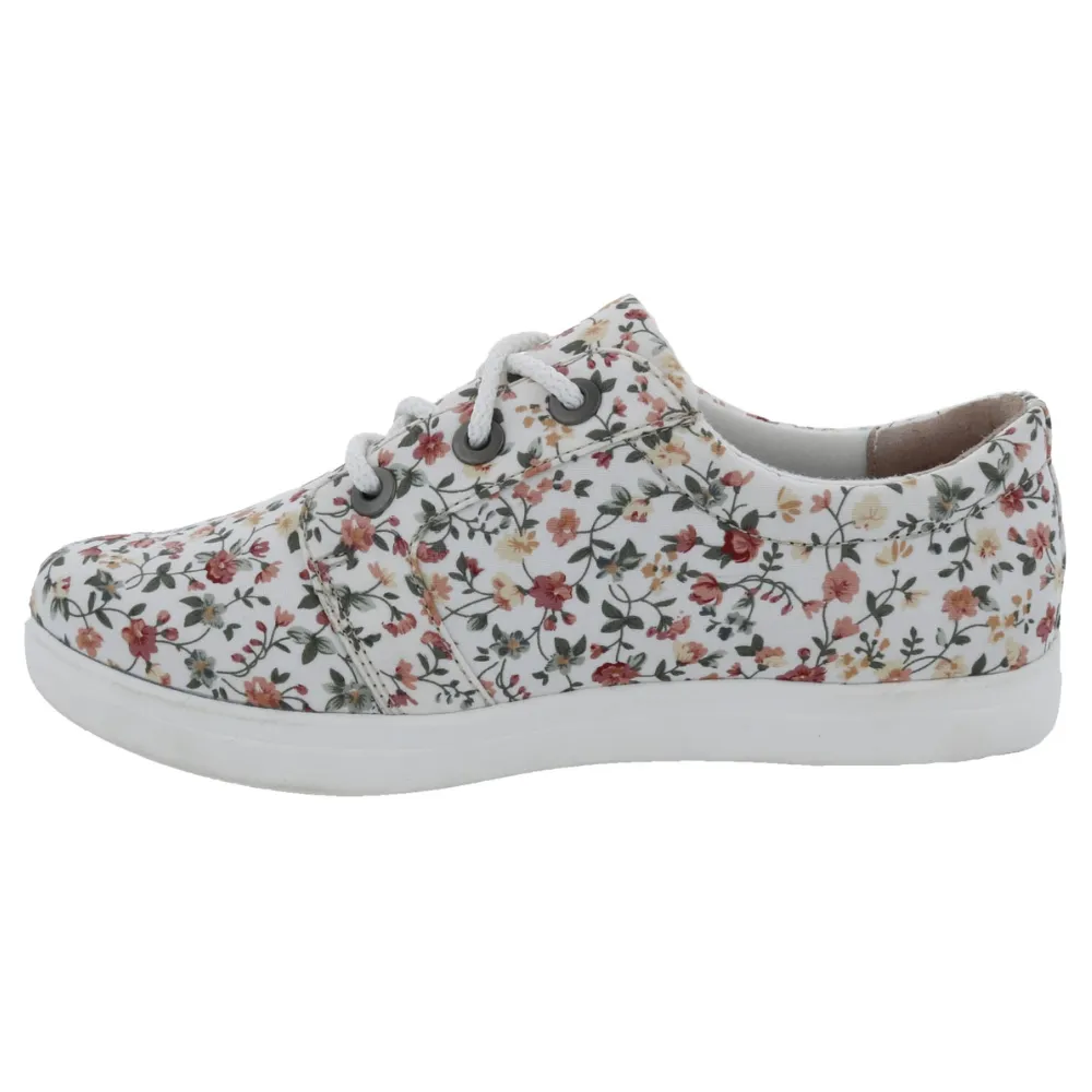 Drew Ruby White Floral Canvas Sneaker (Women's)