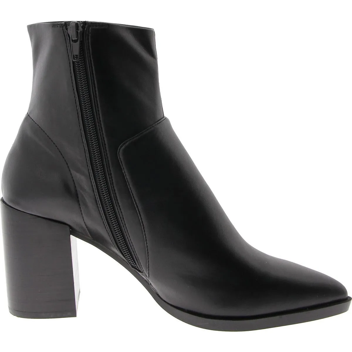 Duncann Womens Zip Up Slip On Ankle Boots