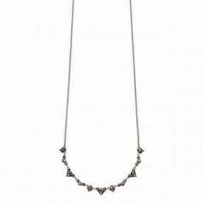 Elements Silver Dainty Marcasite Necklace N4171