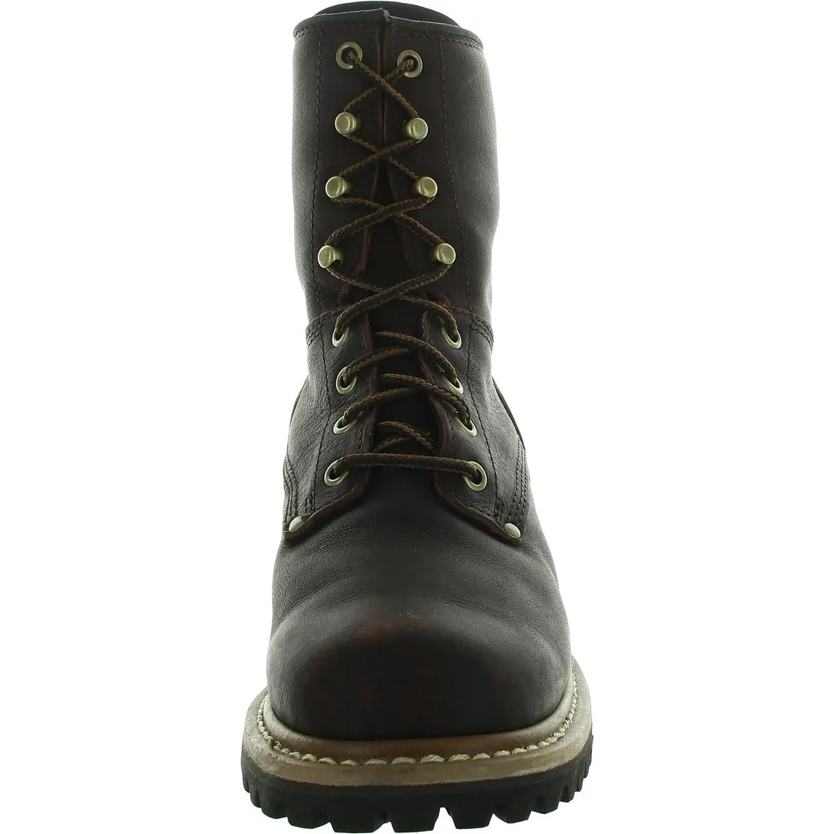 ELM 8" LOGGER Womens Cushioned Footbed Leather Work & Safety Boots