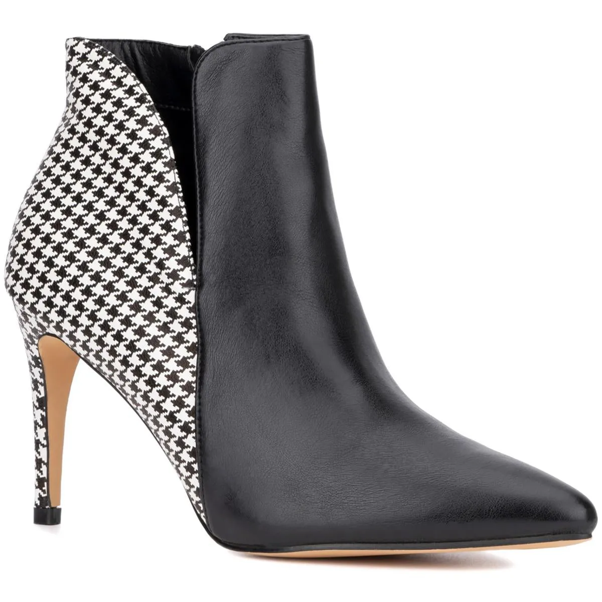 Emani Womens Faux Leather Ankle Boots