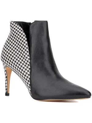 Emani Womens Faux Leather Ankle Boots