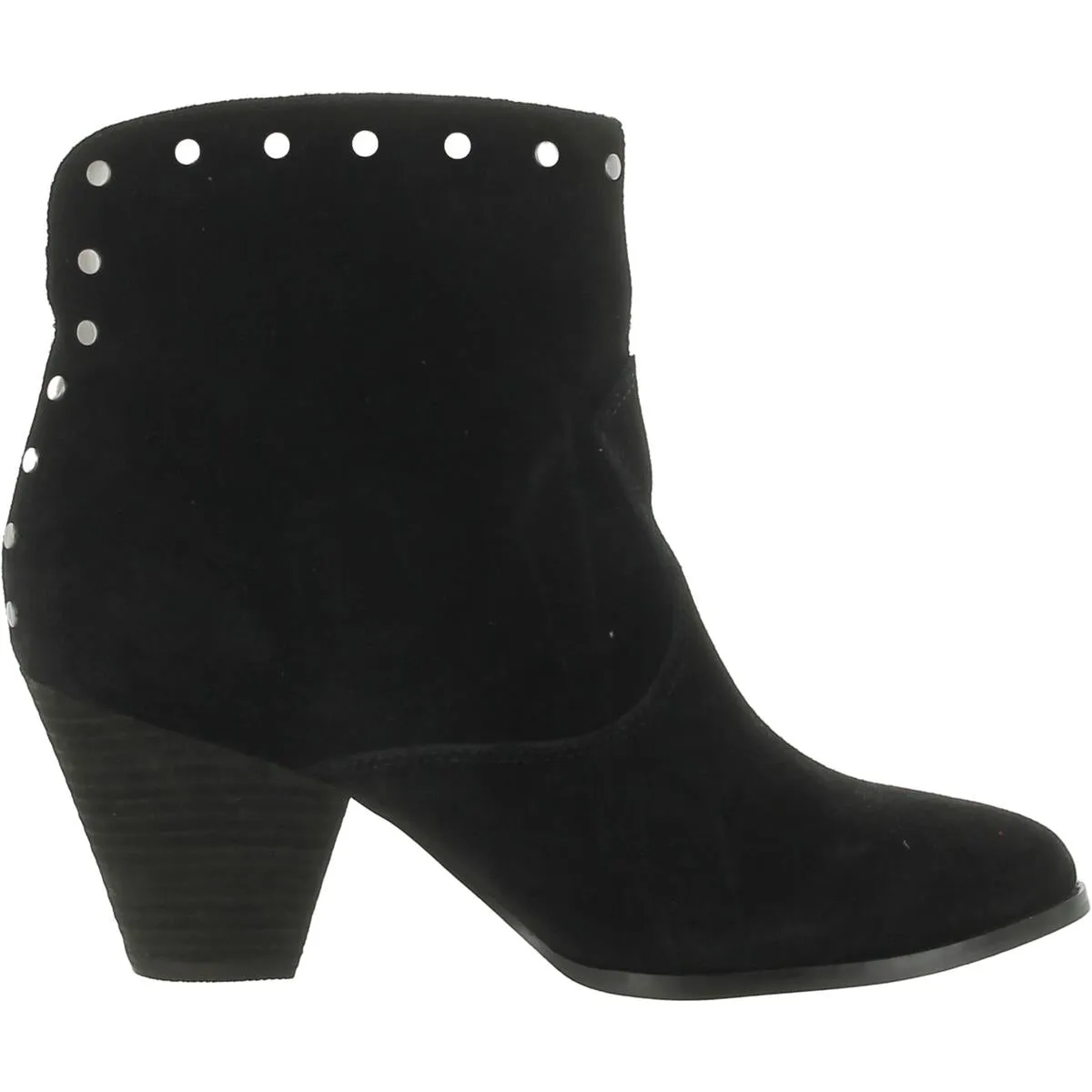 Esmae Womens Suede Studded Ankle Boots