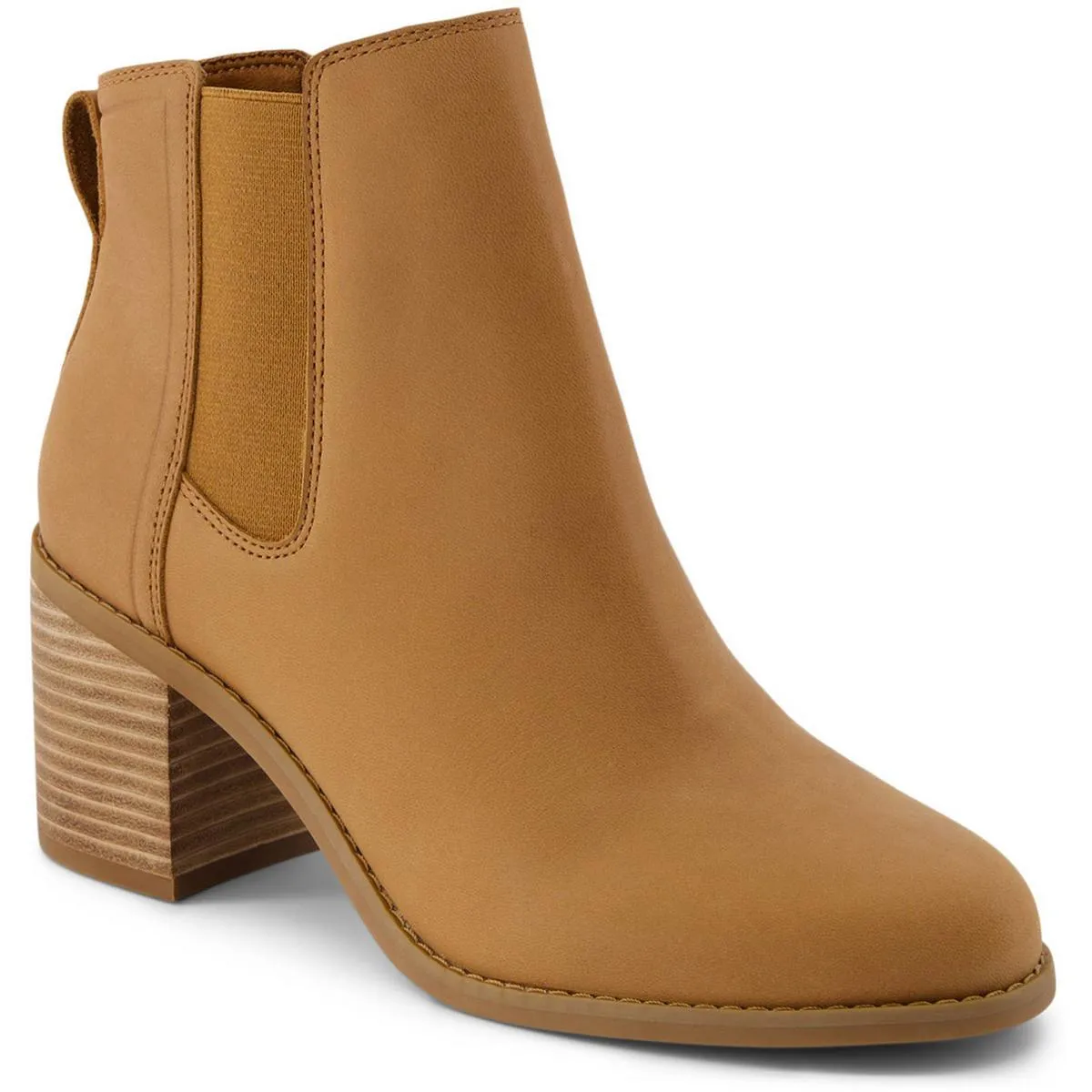 evelyn chelsea Womens Stretch Leather Booties