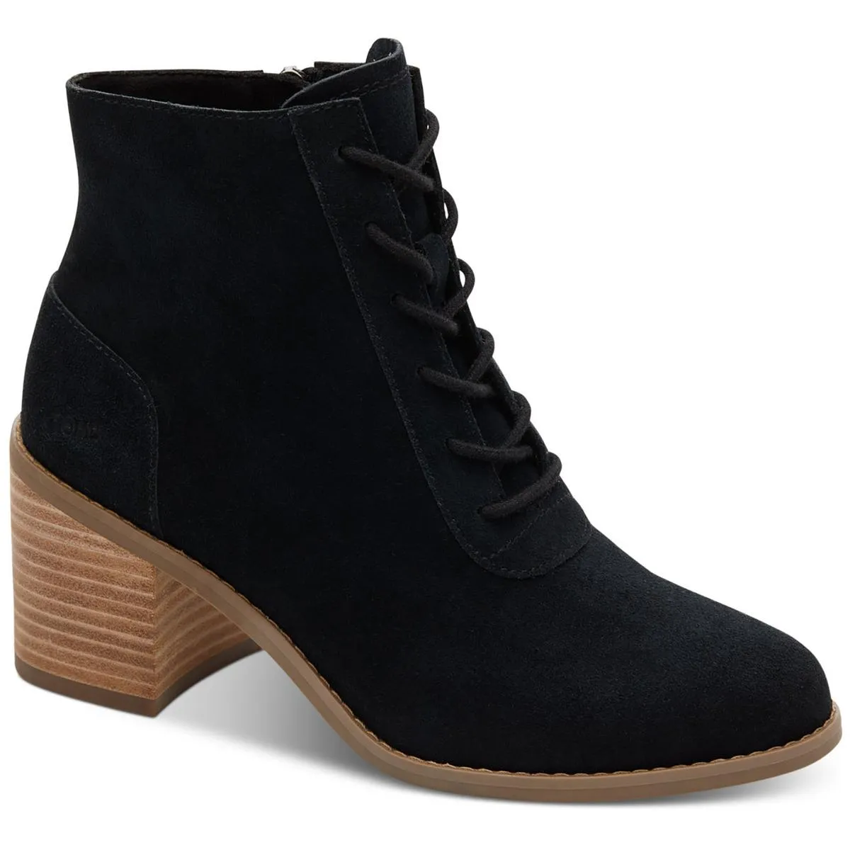 Evelyn Lace Up Womens Lace Up Suede Ankle Boots