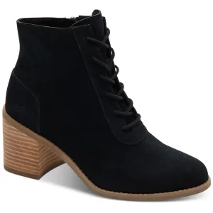 Evelyn Lace Up Womens Lace Up Suede Ankle Boots