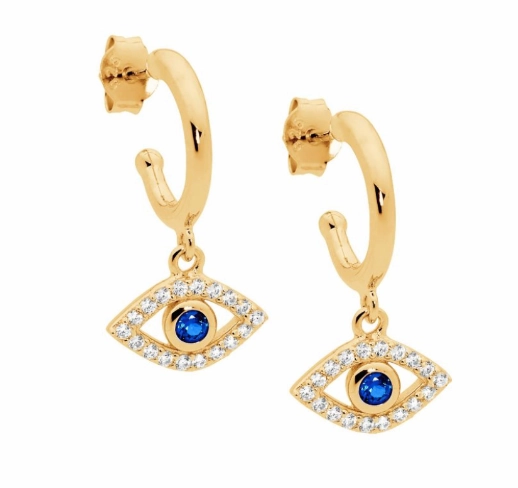Evil Eye Drop Earrings - 3 colours