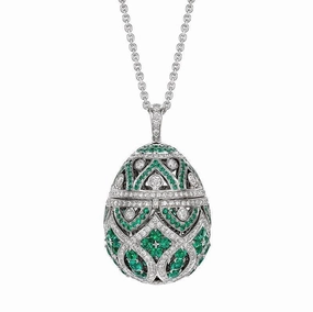 Faberge Imperial Zenya Emerald Pendant