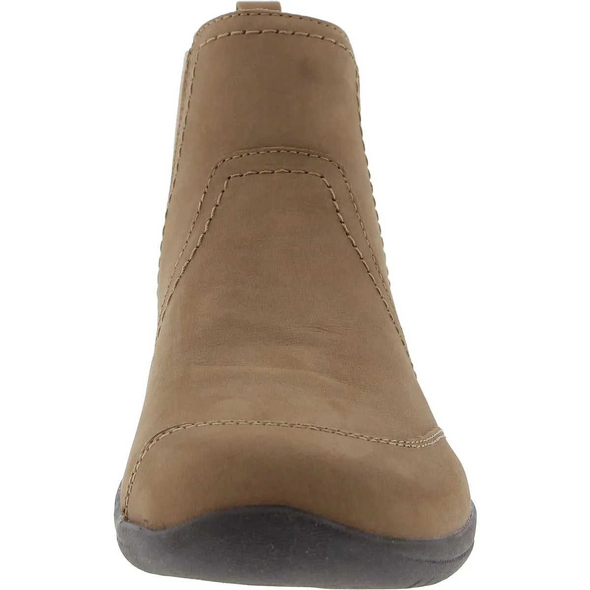 Faine Womens Faux Leather Pull On Booties