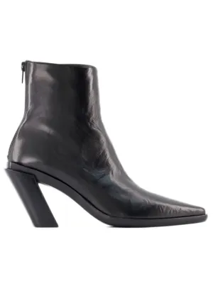Florentine Ankle Boots  - Black - Leather