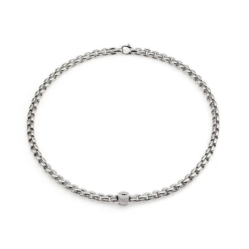 Fope Eka 18ct White Gold 0.49ct Diamond Necklace
