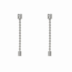 Fope Aria 18ct White Gold 0.09ct Diamond Pendant Earrings
