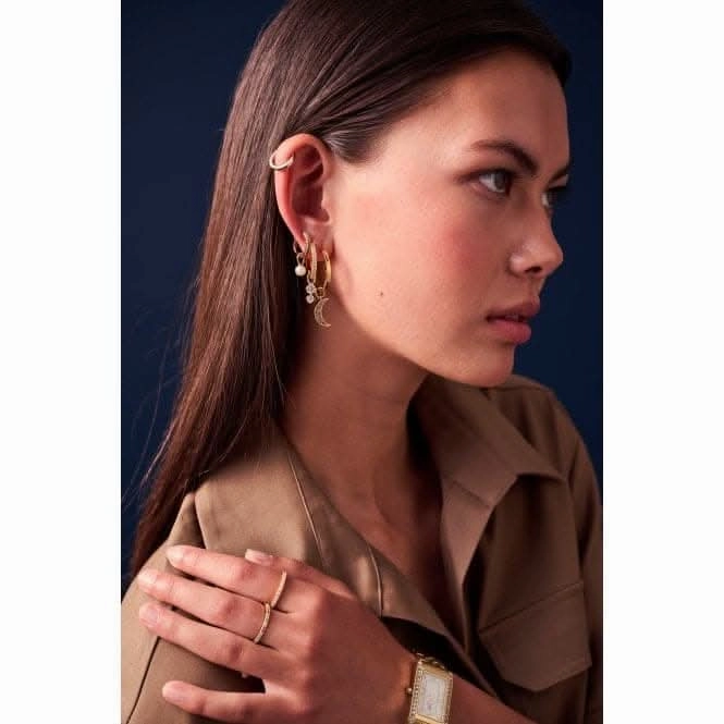 Freshwater PearlPerla Uno Earring Charm SJ-CH2378-P-YG