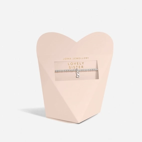 From the Heart Gift Box Lovely Sister Silver Plated Bracelet 8176