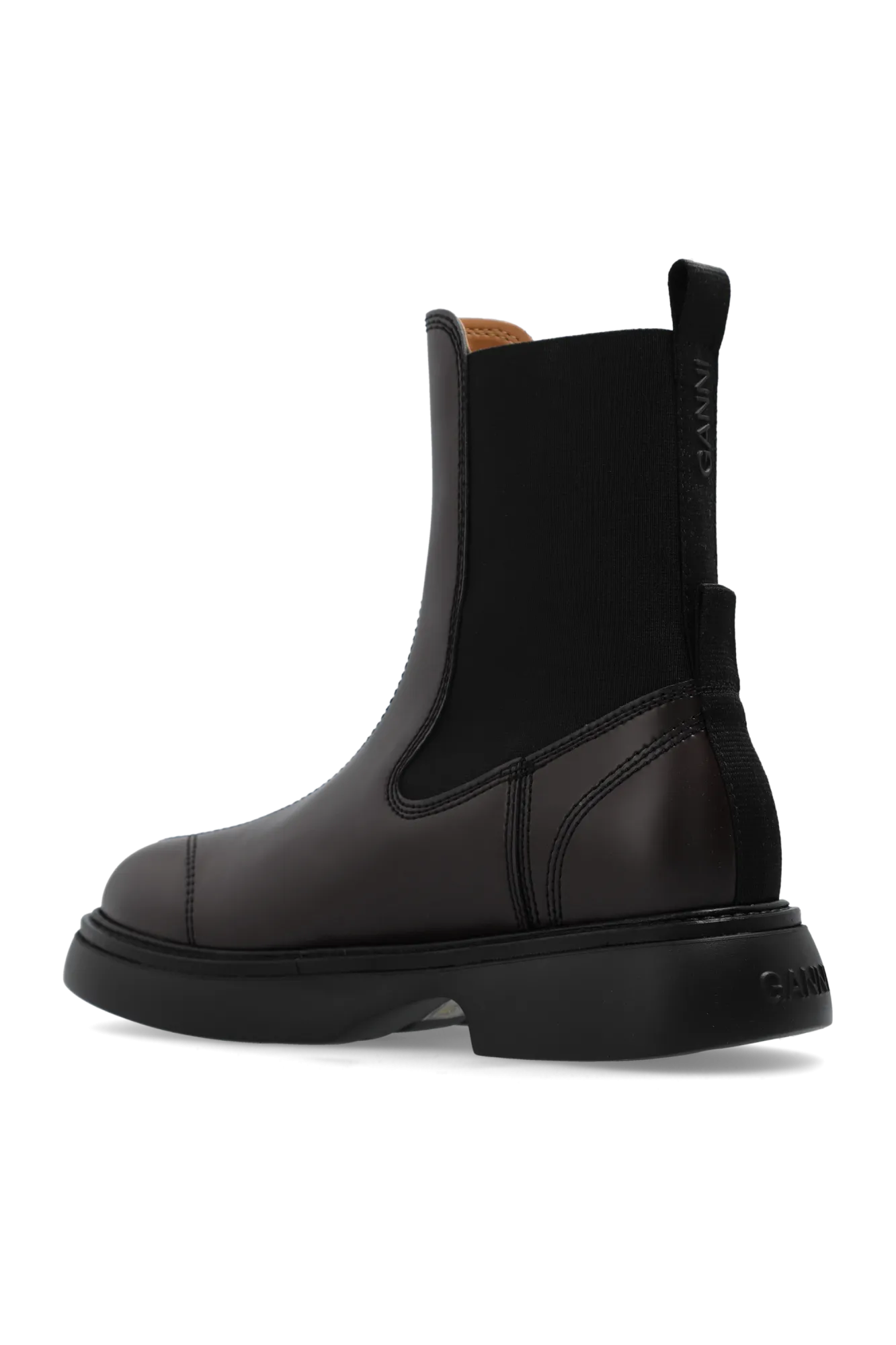 Ganni Chelsea Boots With Logo