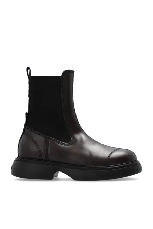 Ganni Chelsea Boots With Logo