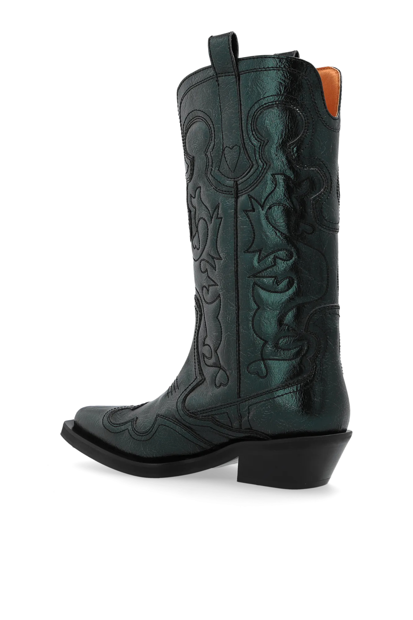Ganni Cowboy Boots With Pattern
