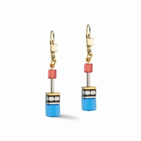 GeoCUBE Iconic Classic Multicolour Gold Earrings 2838/20-1521