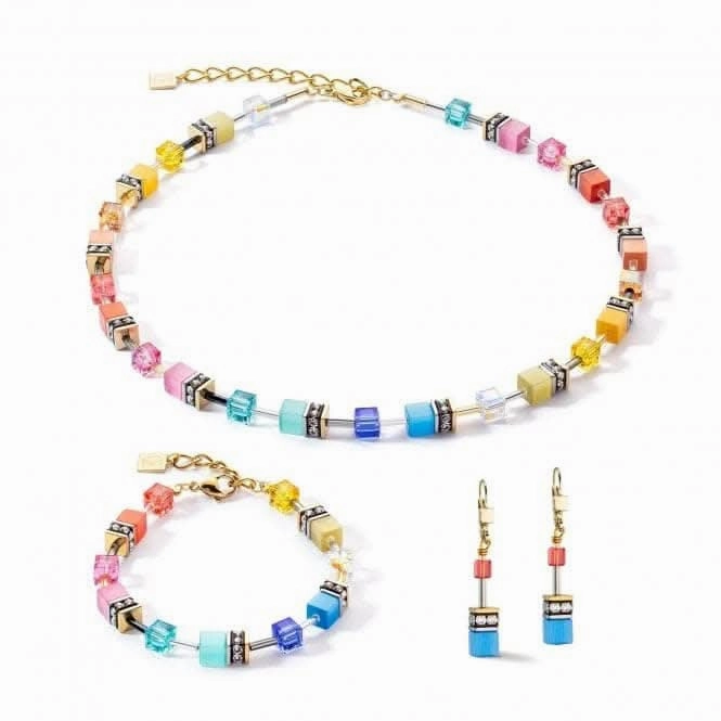 GeoCUBE Iconic Classic Multicolour Gold Necklace 2838/10-1521