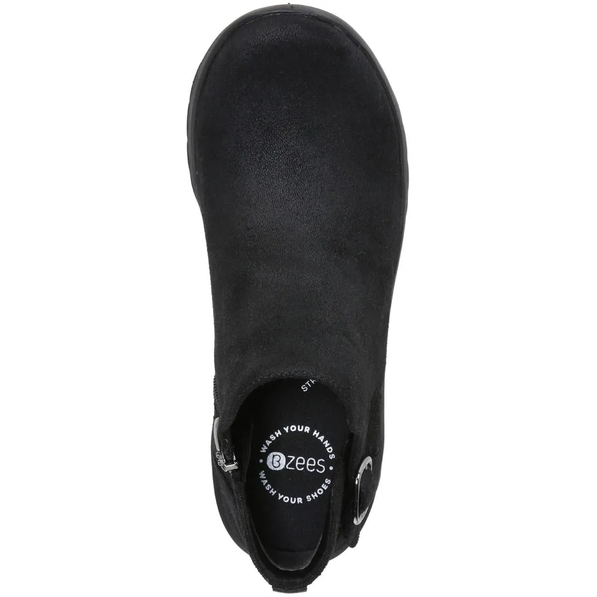 Get Going  Womens Zipper Faux Leather Shooties