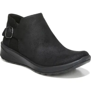 Get Going  Womens Zipper Faux Leather Shooties